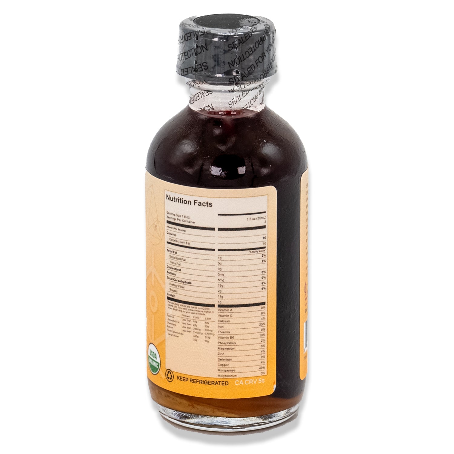 Raw Organic Fermented Golden Triangle Power Shot Probiotic Elixir with Raw Organic Honey