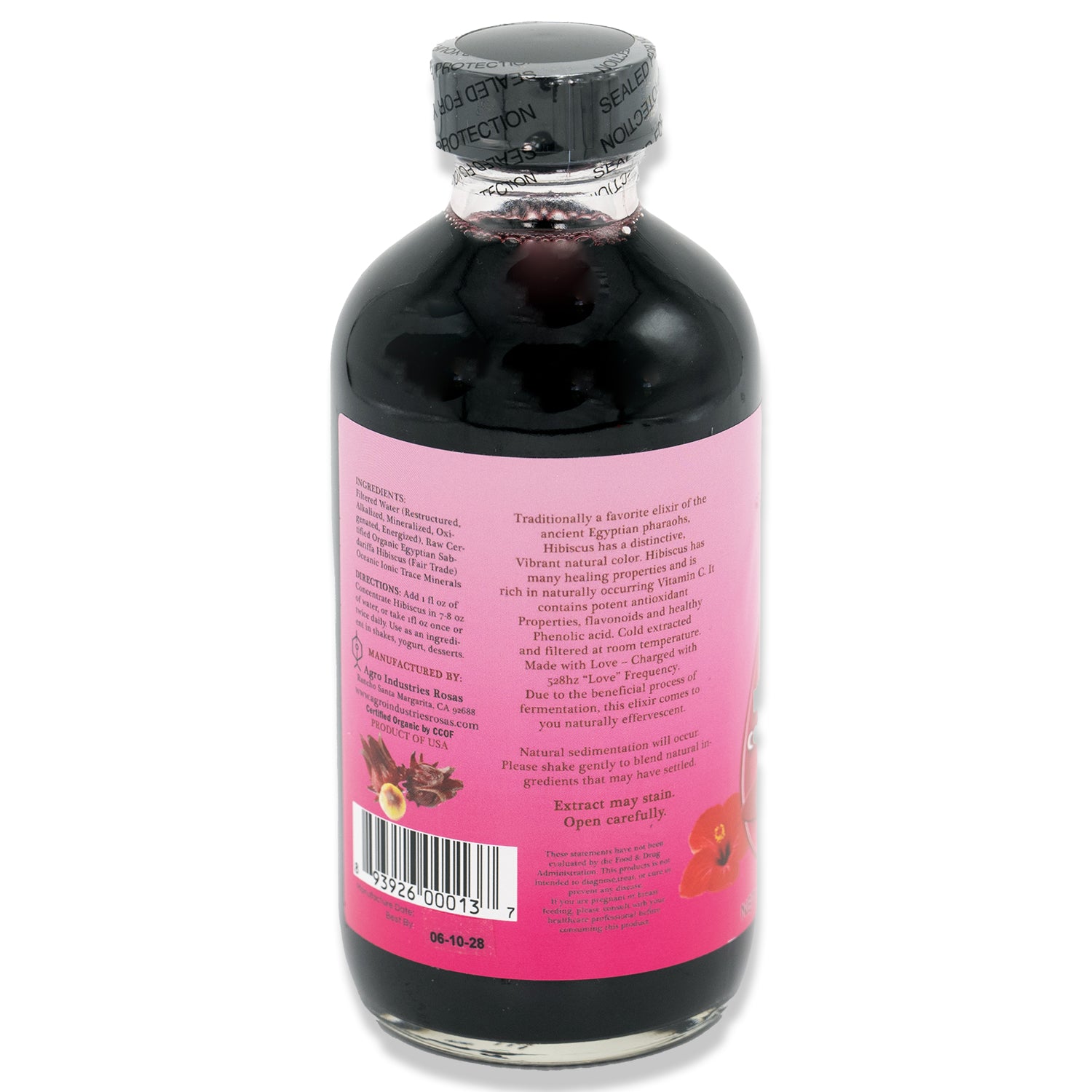 Raw Organic Fermented Hibiscus Concentrate