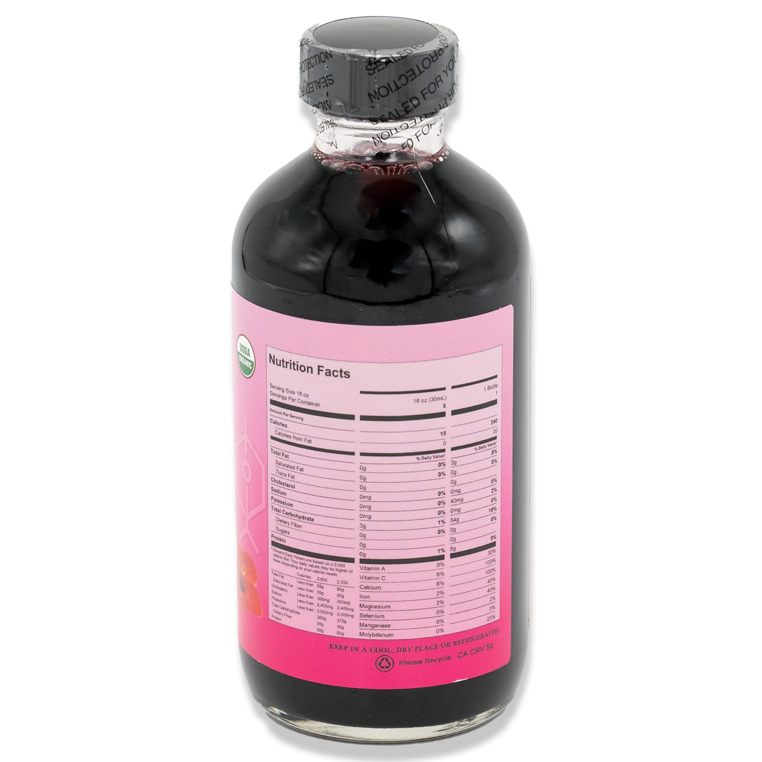 Raw Organic Fermented Hibiscus Concentrate