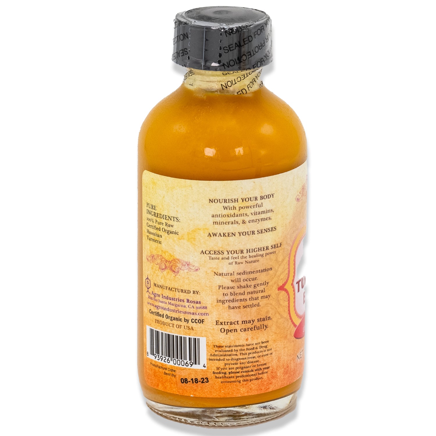 Raw Organic Fermented Pure Turmeric Elixir