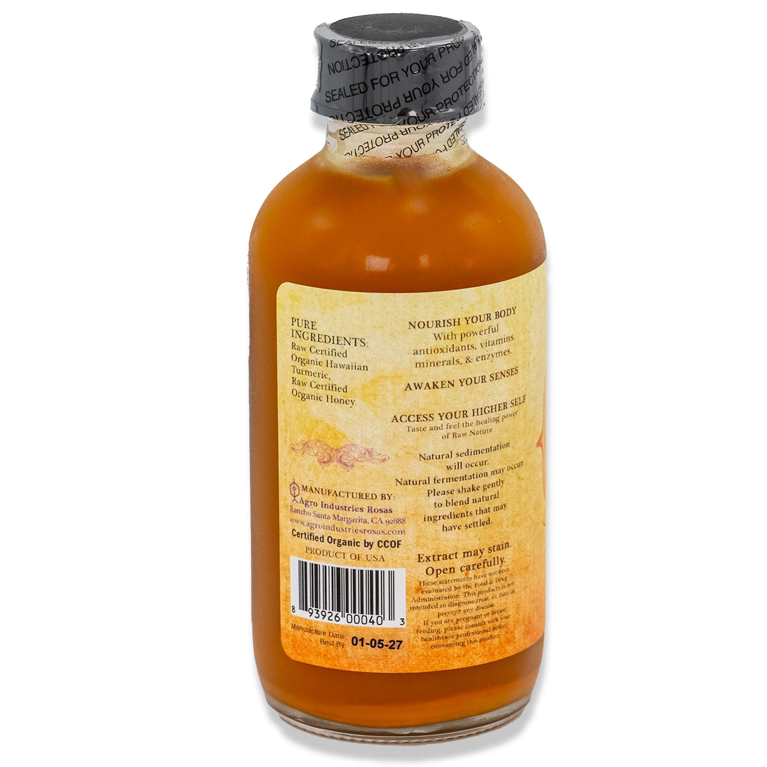 Raw Organic Fermented Turmeric-Honey Elixir